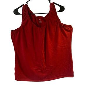 Pre Owned Women’s Merona Red Tank Top Sz XXL Casual Classic Style Comfort
